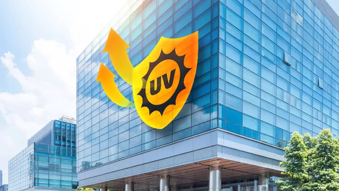 Termoizolacione UV folije na poslovnoj zgradi