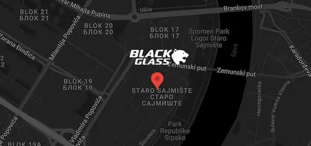 Lokacija Black Glass Beograd